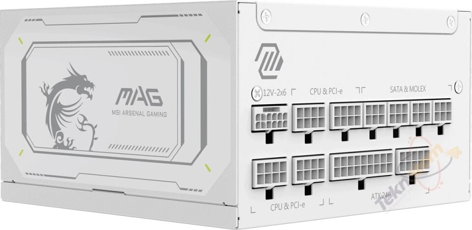 MSI 1000w 80+ Gold MAG A1000GL PCIE5 WHITE Tam Modüler Power Supply Beyaz