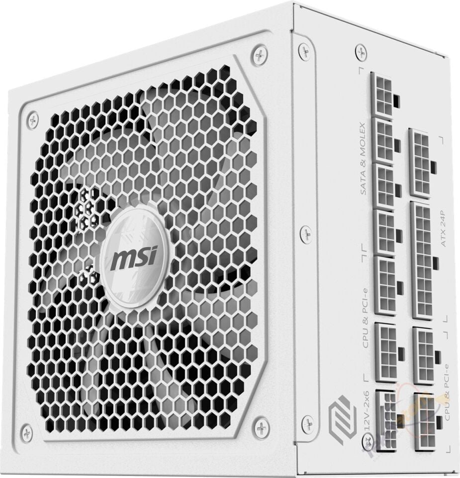 MSI 1000w 80+ Gold MAG A1000GL PCIE5 WHITE Tam Modüler Power Supply Beyaz