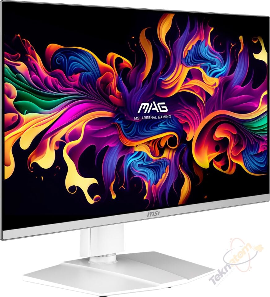 MSI 26.5'' MAG 272QPW QD-OLED X28 0.03MS 280HZ HDMI-DP TYPEC Gaming Monitör Beyaz 2560x1440