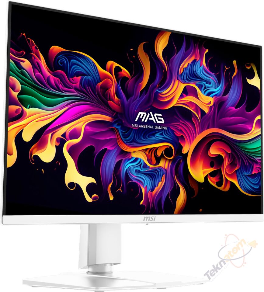 MSI 26.5'' MAG 272QPW QD-OLED X28 0.03MS 280HZ HDMI-DP TYPEC Gaming Monitör Beyaz 2560x1440