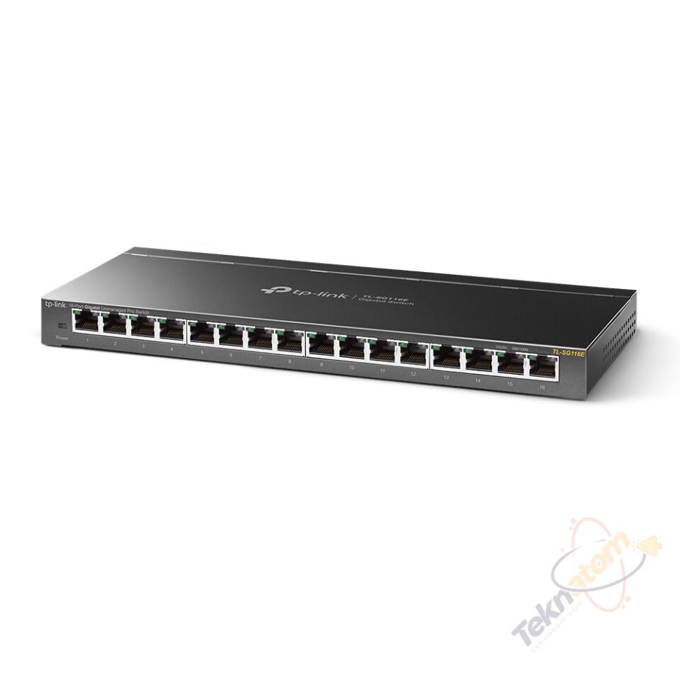 TP-LINK 16port Gigabit Yönetilemez Switch TL-SG116E