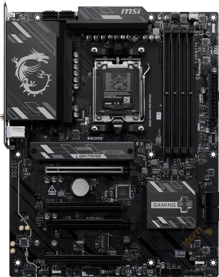 MSI B850 GAMING PRO WIFI6E HDMI-DP TYPEC PCIE 5.0 AM5 ATX