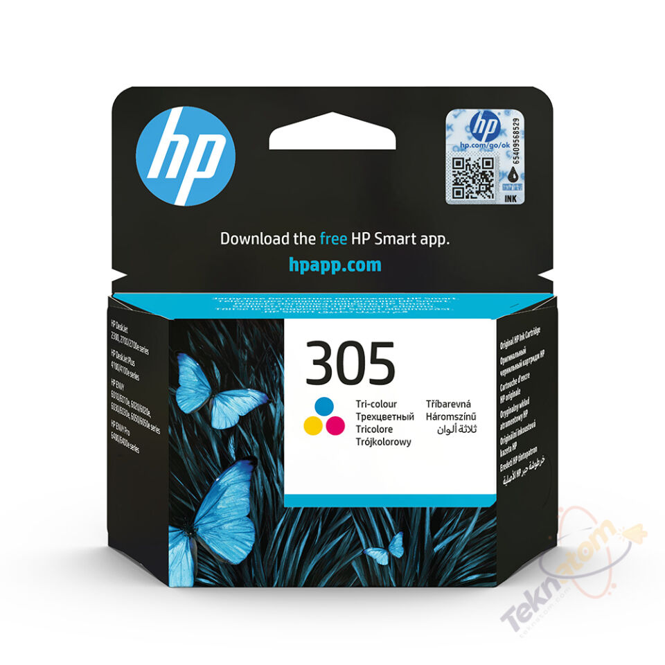 HP 305 Üç Renkli Orijinal Mürekkep Kartuşu - 3YM60AE
