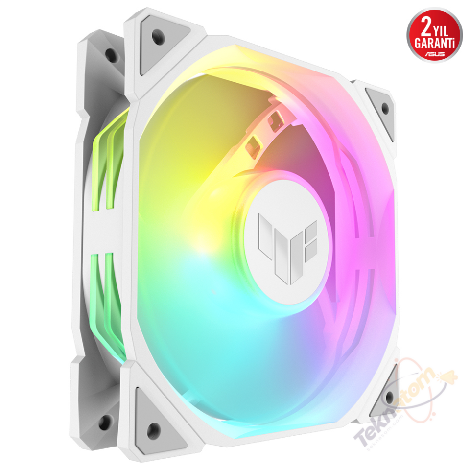 ASUS TUF Gaming TF120 ARGB 120mm Beyaz Soğutucu Kasa Radyatör Fanı