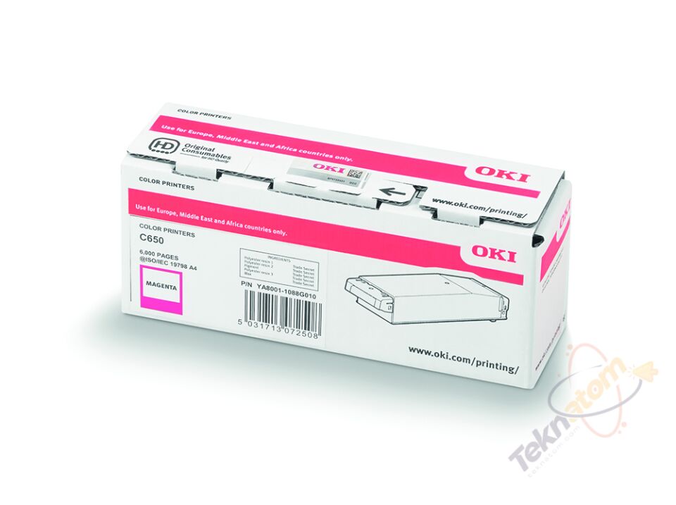 OKI C650 / C651 Macenta Orijinal Toner Kartuşu (6.000 Sayfa) - 9006128