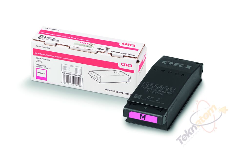OKI C650 / C651 Macenta Orijinal Toner Kartuşu (6.000 Sayfa) - 9006128
