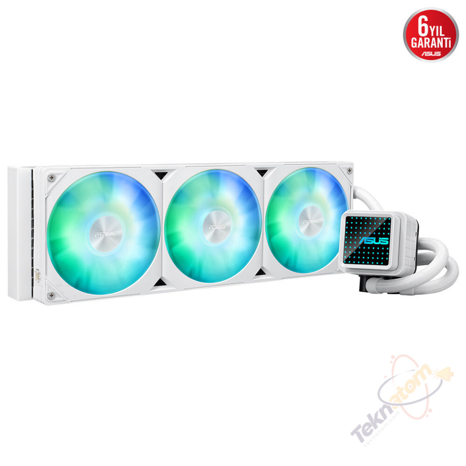 ASUS 360mm PRIME LC 360 ARGB AM5-1851p Sıvı Soğutmalı İşlemci Fanı Beyaz / 90RC0102-B0EAY0