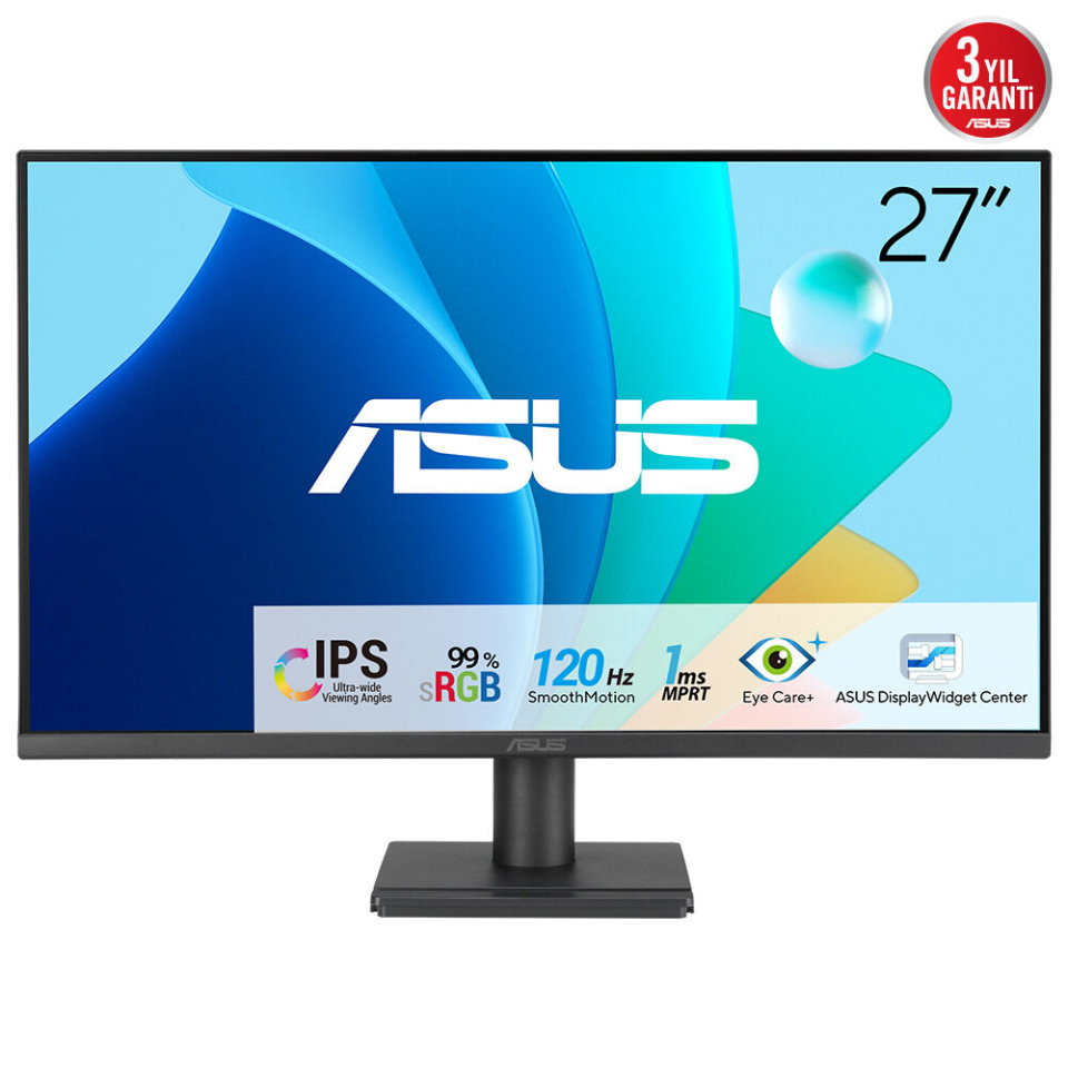 ASUS 27'' IPS VA279HG 1MS 120Hz HDMI VGA Gaming Monitör (1920 X 1080) / 90LM04J1-B02371
