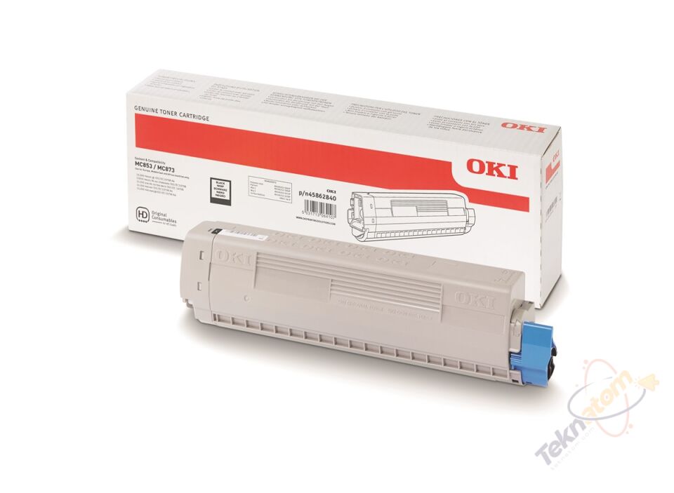OKI MC853 / MC873 Siyah Orijinal Toner Kartuşu (7.000 Sayfa) - 45862840