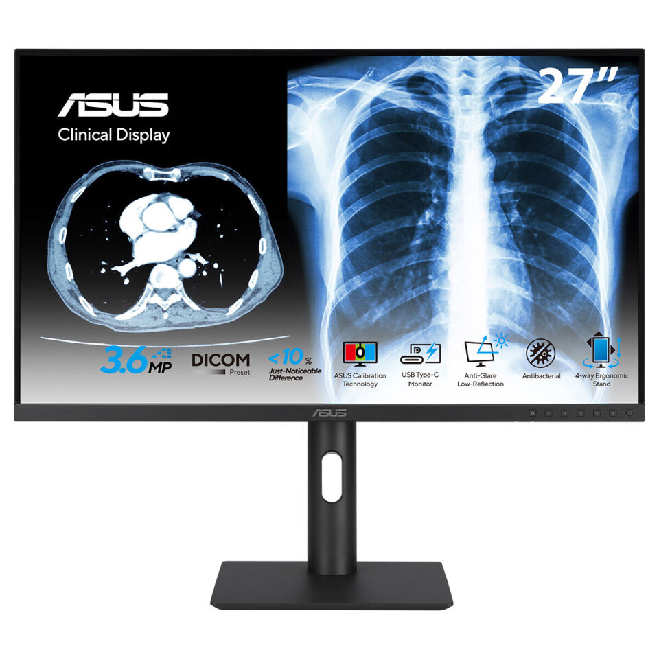 ASUS 27'' IPS MH2741A 5MS 75HZ HDMI-DP TYPEC Pivot Klinik Monitör 2560x1440