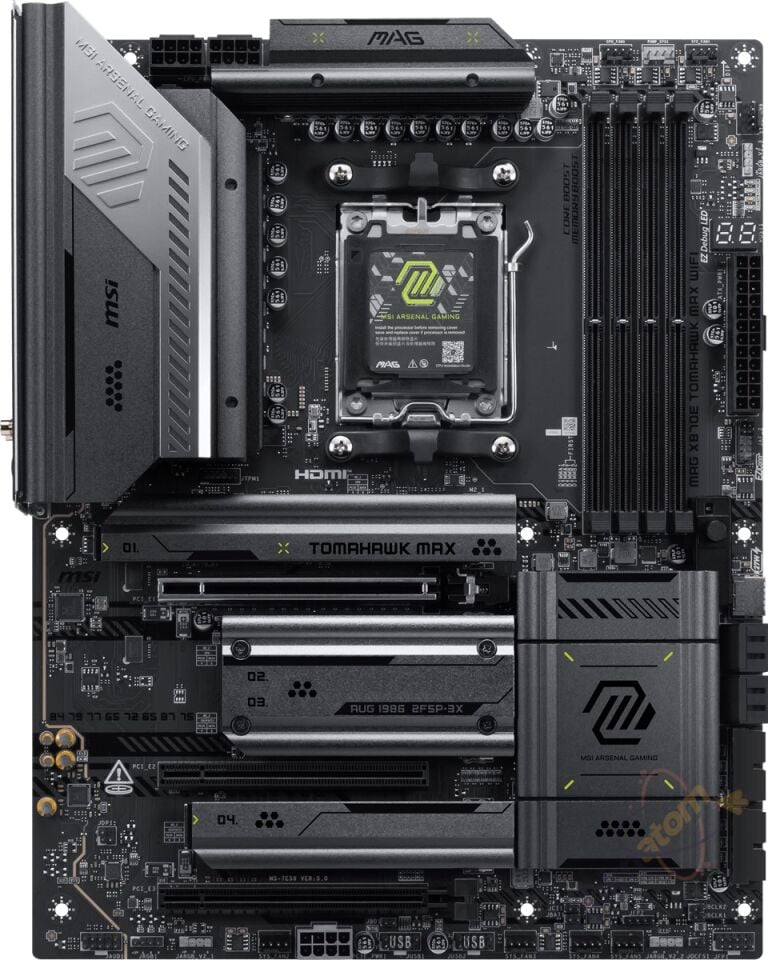 MSI MAG X870E TOMAHAWK MAX WIFI7 DDR5 HDMI-DP TYPEC PCIE 5.0 AM5 ATX