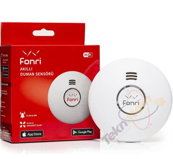 FONRI Wıfı Kablosuz Akıllı Duman Sensörü