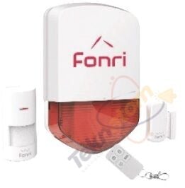 Fonri 1G Kablosuz Akıllı Ev/Ofis Alarm Seti (Panel + PIR + Manyetik Kontak + Kumanda)