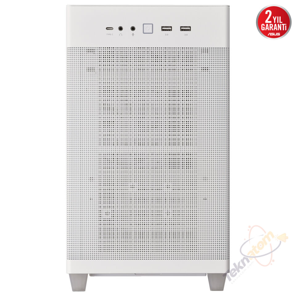 ASUS PRIME AP201 MESH WHITE Gaming Micro-Tower PC Kasası Beyaz / 90DC00G3-B39000