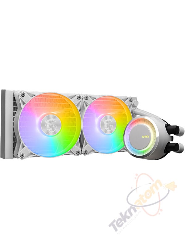 MSI 240mm MAG CORELIQUID E240 WHITE ARGB AM5-1851p Sıvı Soğutmalı İşlemci Fanı Beyaz
