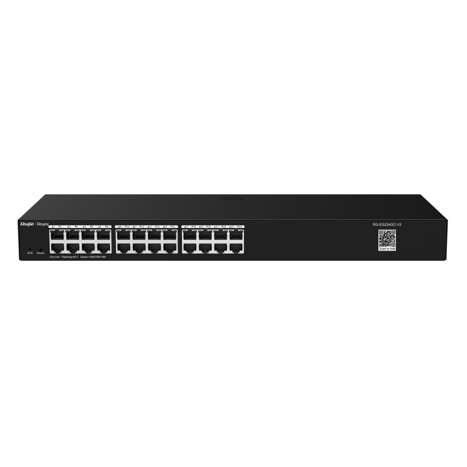 RUIJIE 24port Gigabit Yönetilebilir Switch RackMount REYEE RG-ES224GC