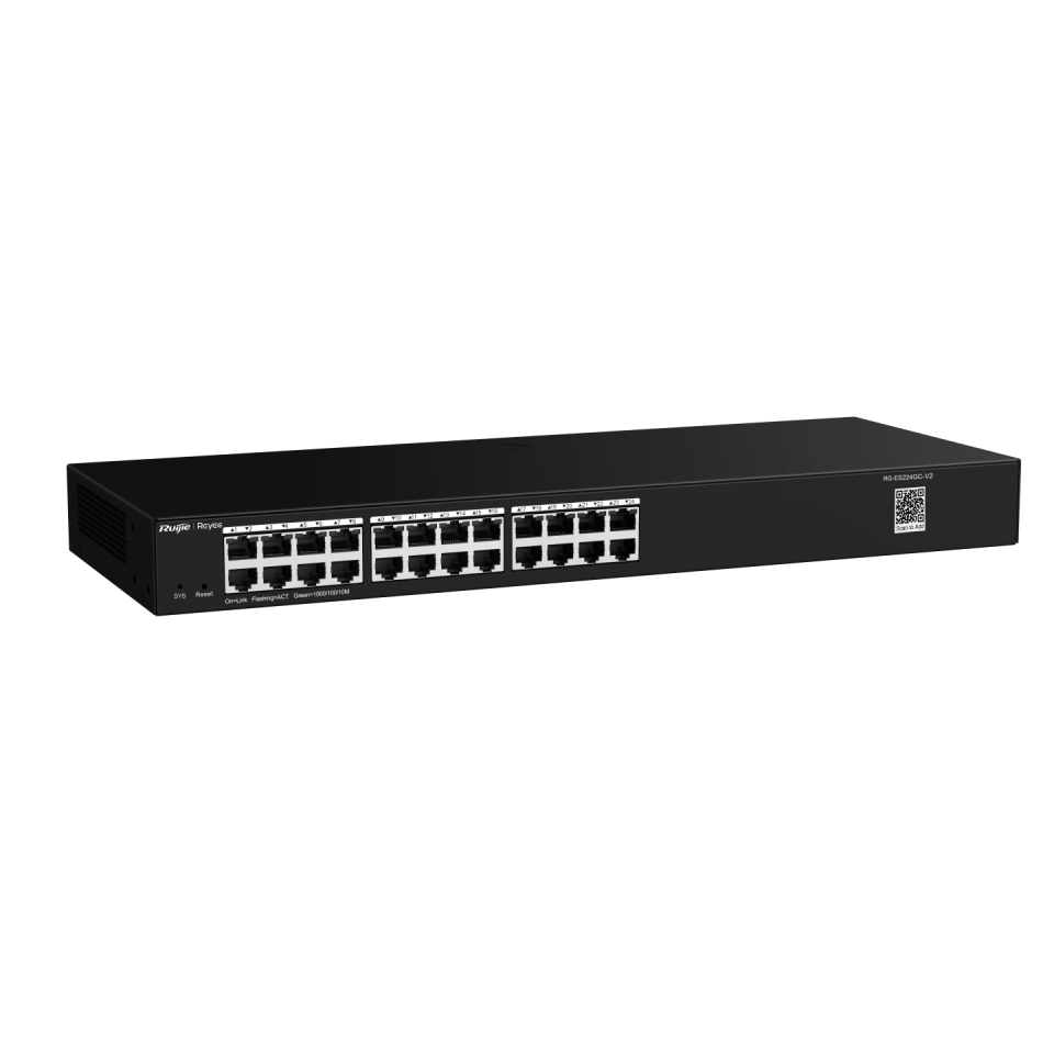 RUIJIE 24port Gigabit Yönetilebilir Switch RackMount REYEE RG-ES224GC