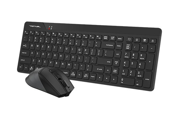 A4TECH FG2400 AIR2 Kablosuz Q Trk Sessiz Siyah Klavye - Mouse Set
