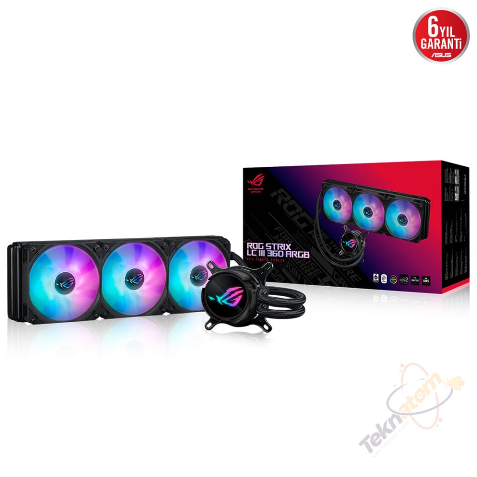 ASUS 360mm ROG STRIX LC III 360 ARGB AM5-1851p Sıvı Soğutmalı İşlemci Fanı / 90RC00T1-M0UAY0