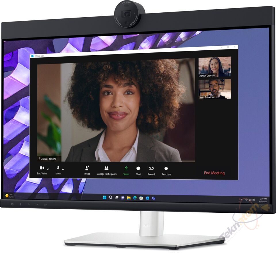 DELL 23.8'' IPS Pro 24 Plus P2424HEB 5MS 60HZ HDMI-DP RJ45 Web Kameralı Video Konferans Monitör 1920x1080