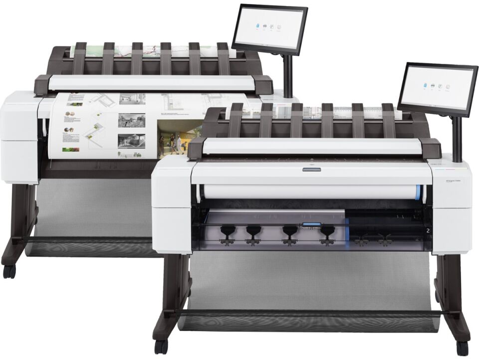 HP DesignJet T2600dr 3EK15A 36'' 914mm PostScript Çift Rulo Tarayıcılı Çok İşlevli Plotter