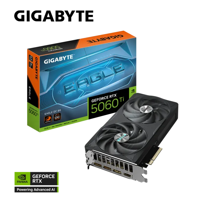 GIGABYTE 8GB RTX5060TI GV-N506TEAGLE OC-8GD GDDR7 128bit HDMI-DP PCIE 5.0