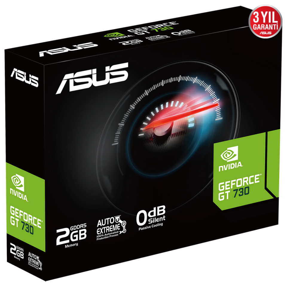 ASUS GT730 2GB 4H-SL-2GD5 GDDR5 64bit 4X HDMI PCIe 16X v2.0 Fansız