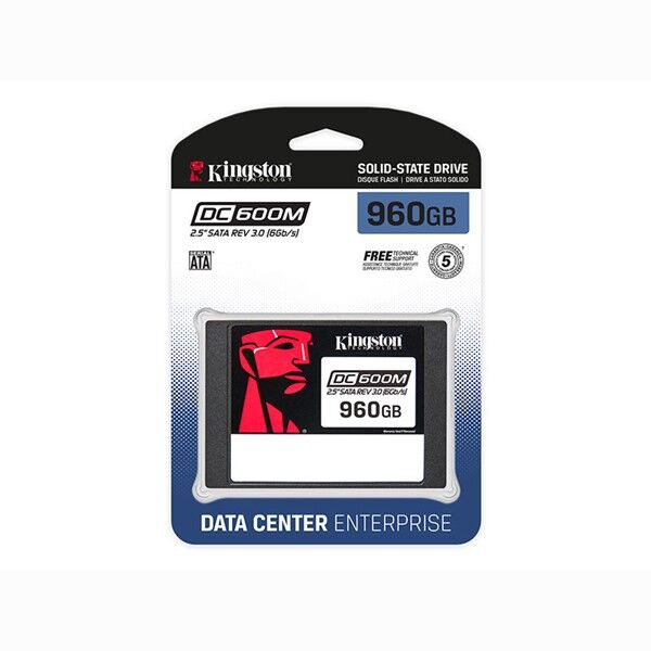 KINGSTON 960GB 2.5'' DC600M SEDC600M/960G 560/530MB/s Enterprise Sata-3 SSD Disk