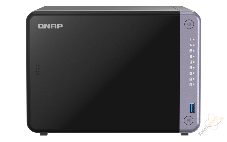 QNAP 6diskli Alpine AL524 QC-4GB RAM-2-10GbE SFP+ Nas Server TS-632X