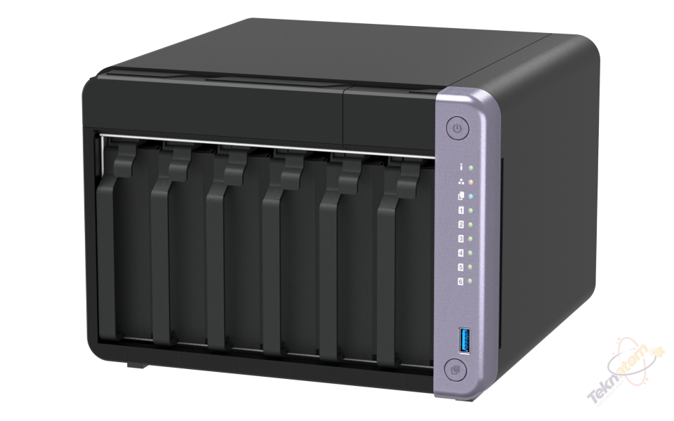 QNAP 6diskli Alpine AL524 QC-4GB RAM-2-10GbE SFP+ Nas Server TS-632X