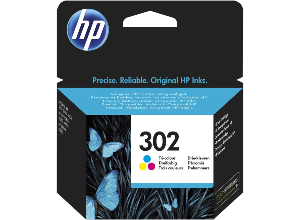 HP 302 Üç Renkli Mürekkep Kartuşu (F6U65AE)