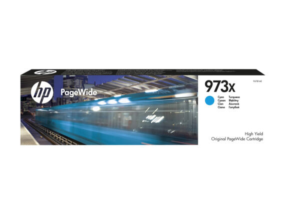 HP 973X Cyan Yüksek Verimlilikli Orijinal PageWide Kartuşu (7.000 Sayfa) - F6T81AE