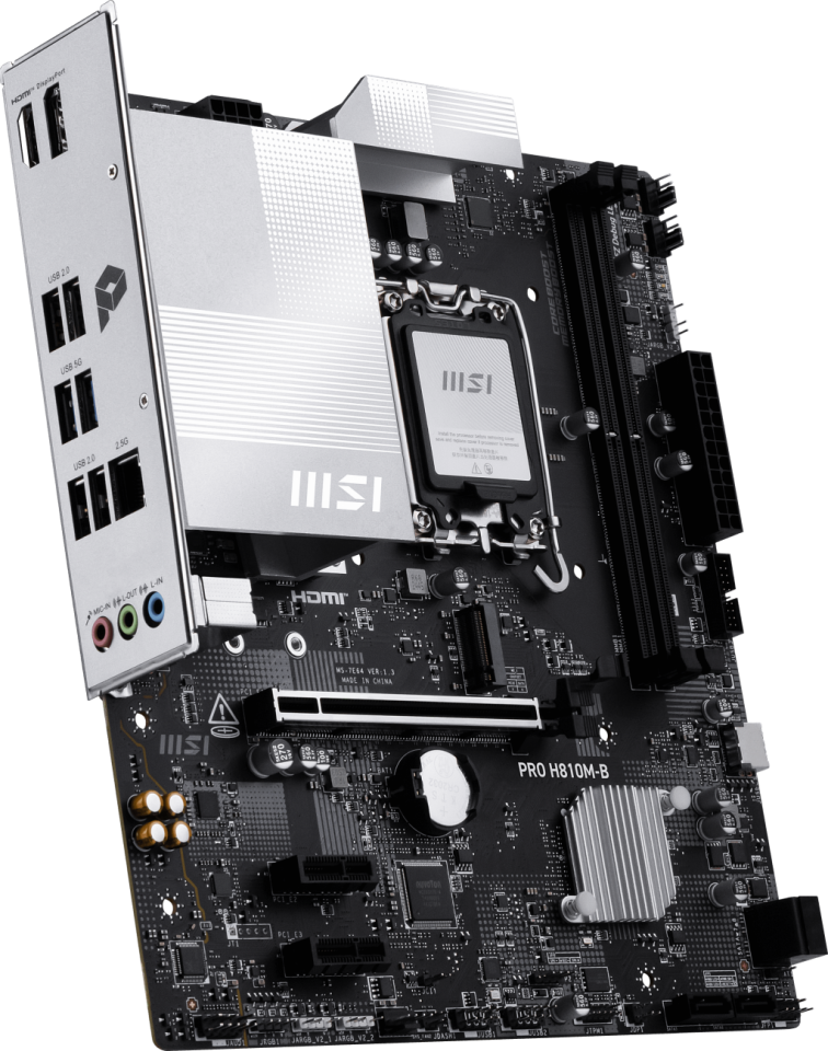 MSI PRO H810M-B DDR5 HDMI-DP PCIE 4.0 1851p mATX