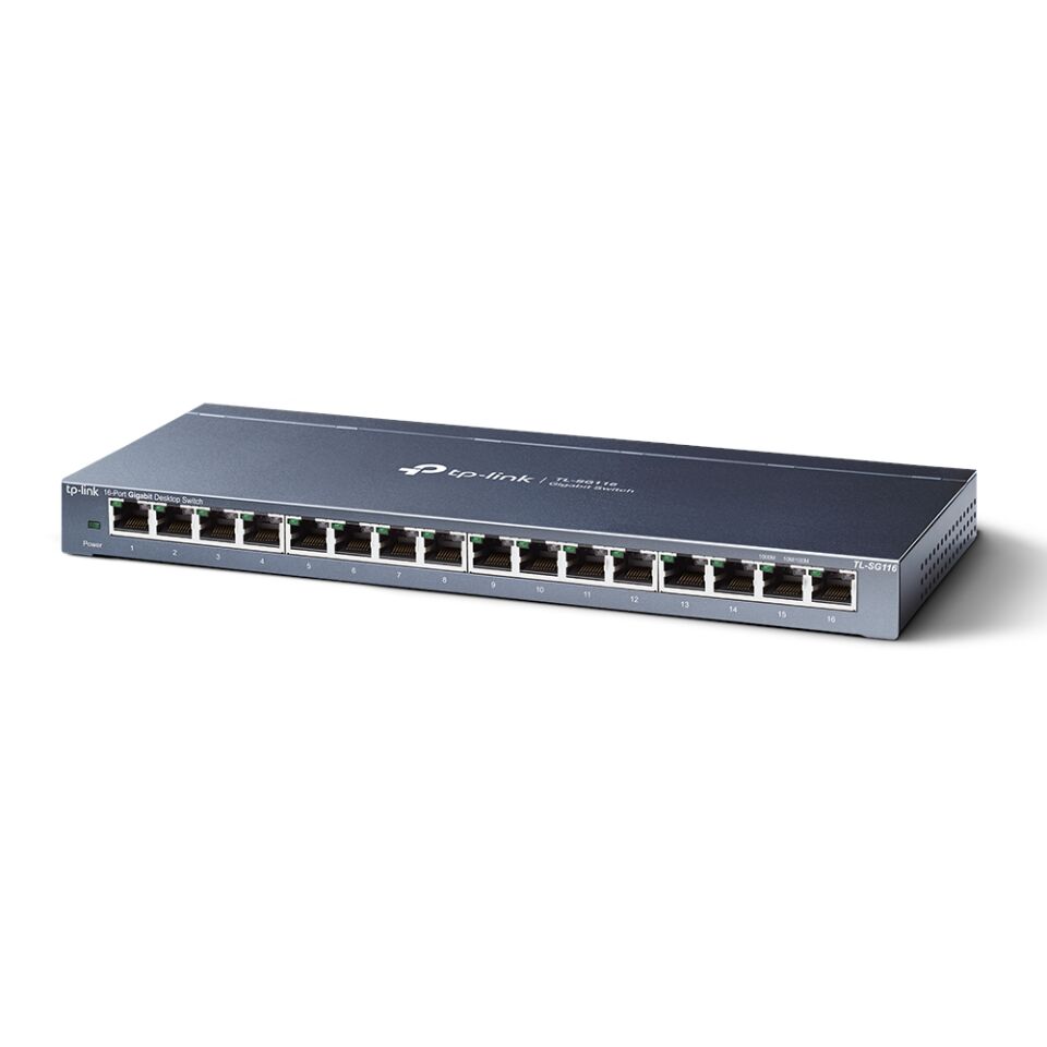 TP-LINK 16port Gigabit Yönetilemez Switch TL-SG116