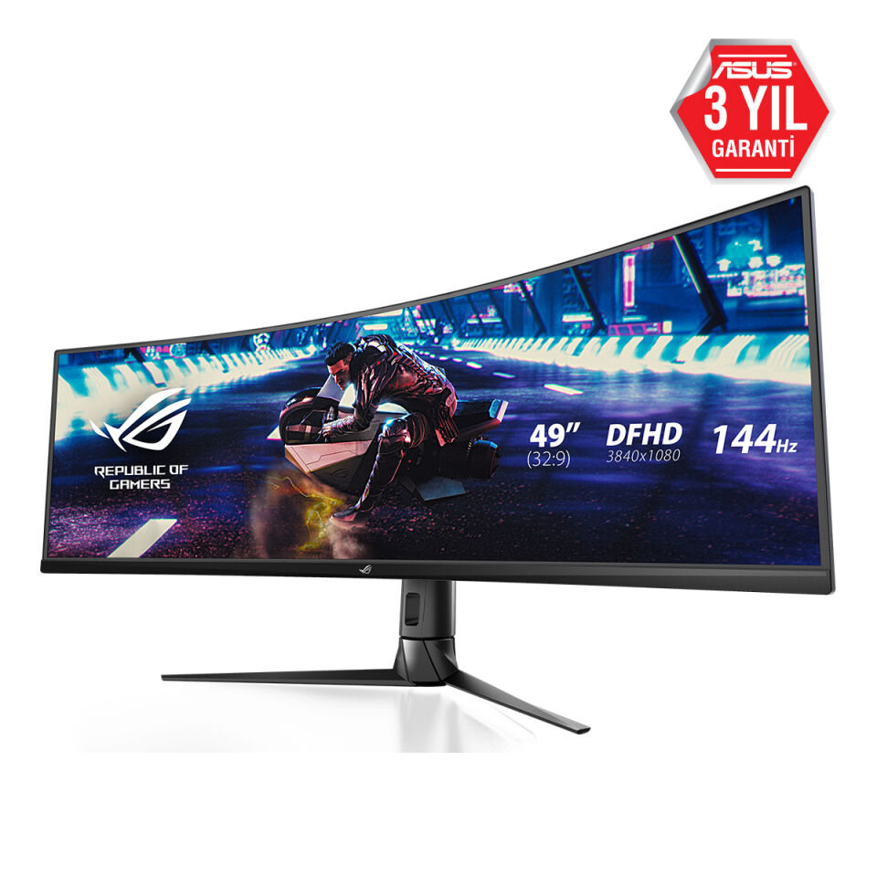 ASUS 49'' VA ROG STRIX XG49VQ 1MS 144HZ HDMI-DP TYPEC Kavisli Gaming Monitör 3840x1080 / 90LM04H0-B01170