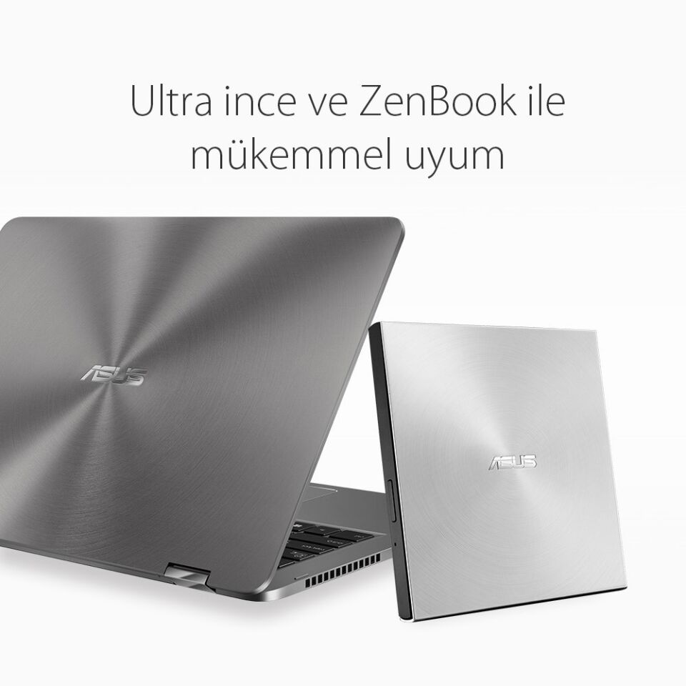 ASUS SDRW-08U5S-U Ultra İnce Taşınabilir Harici DVD/CD Yazıcı ve Okuyucu