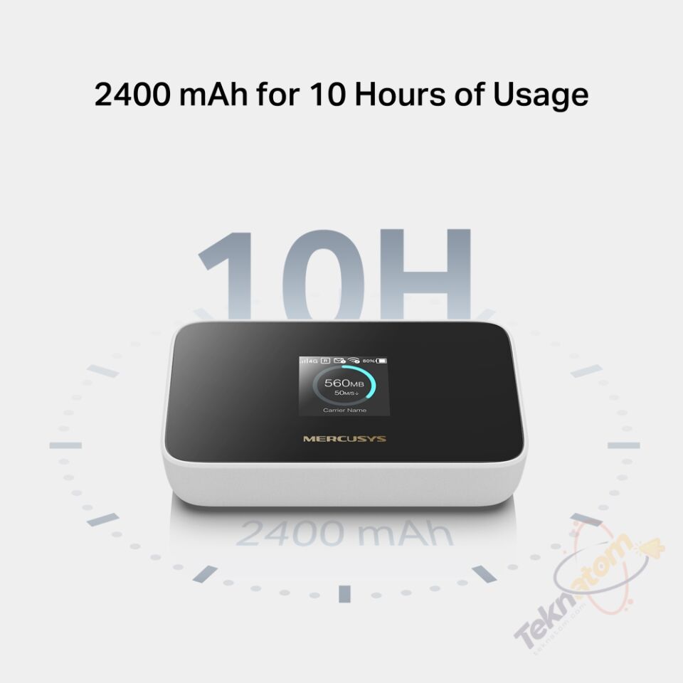 MERCUSYS MT115 4G LTE Wıfı6 AX300 Taşınabilir Router Bataryalı