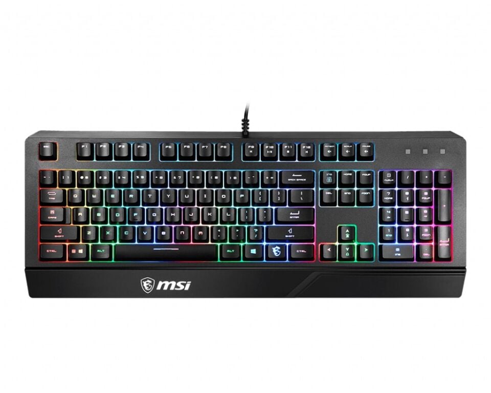 MSI Q TR Vigor GK20 RGB Ledli Sessiz Membran Siyah Oyuncu Klavyesi
