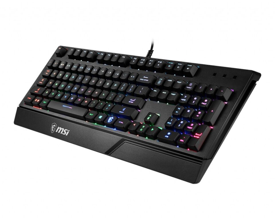 MSI Q TR Vigor GK20 RGB Ledli Sessiz Membran Siyah Oyuncu Klavyesi
