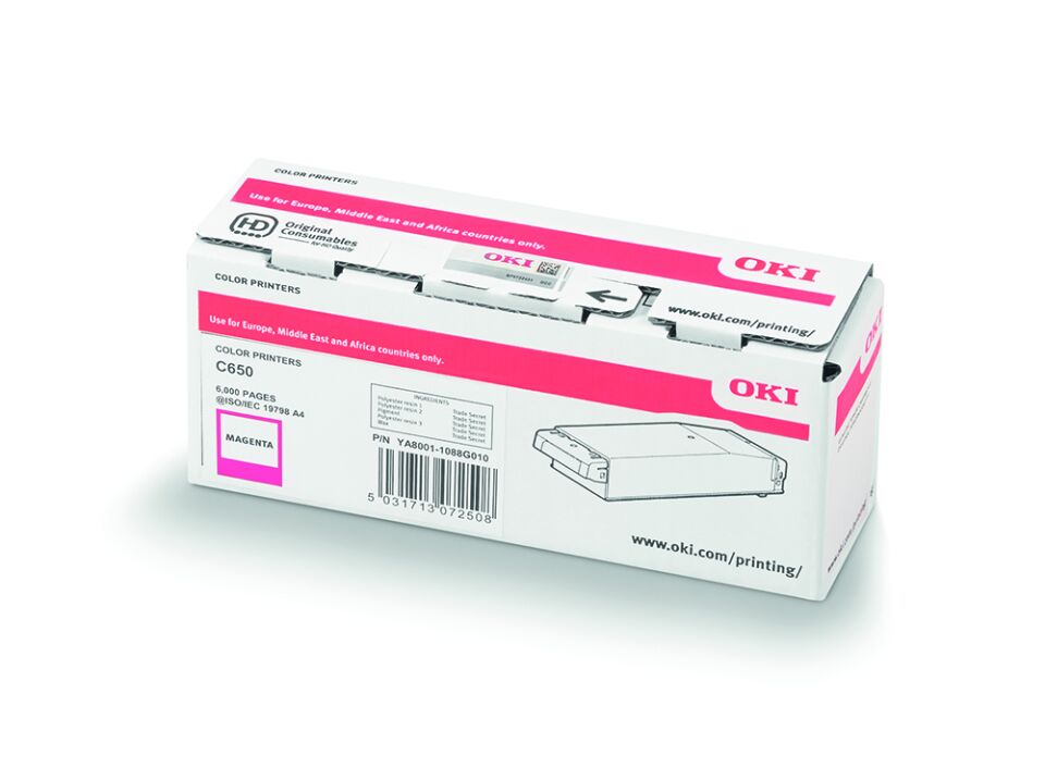 OKI C650 / C651 Macenta Orijinal Toner Kartuşu (6.000 Sayfa) - 9006128