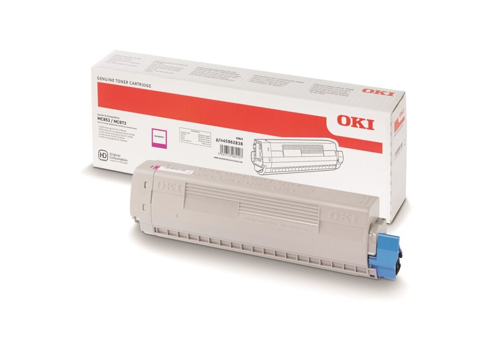 OKI MC853 / MC873 Macenta Orijinal Toner Kartuşu (7.300 Sayfa) - 45862838