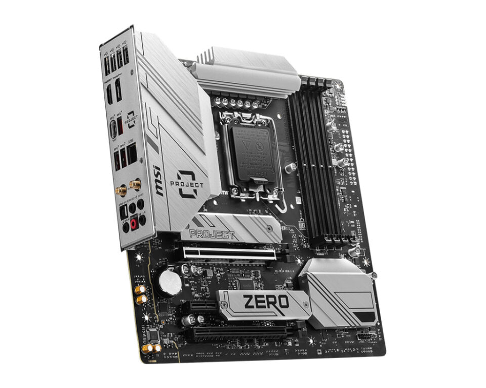 MSI B760M PROJECT ZERO DDR5 HDMI-DP TYPEC PCIE 4.0 1700p mATX