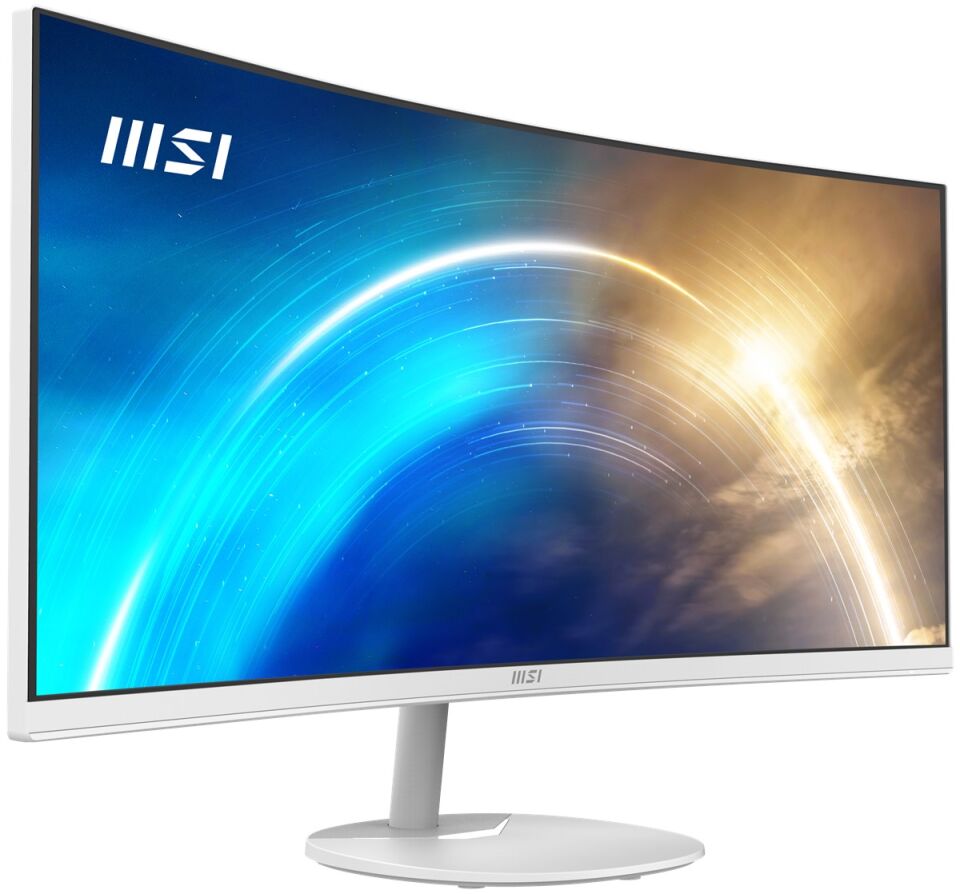 MSI 34'' VA PRO MP341CQW 1MS 100HZ HDMI-DP Kavisli Kurumsal Monitör Beyaz 3440x1440