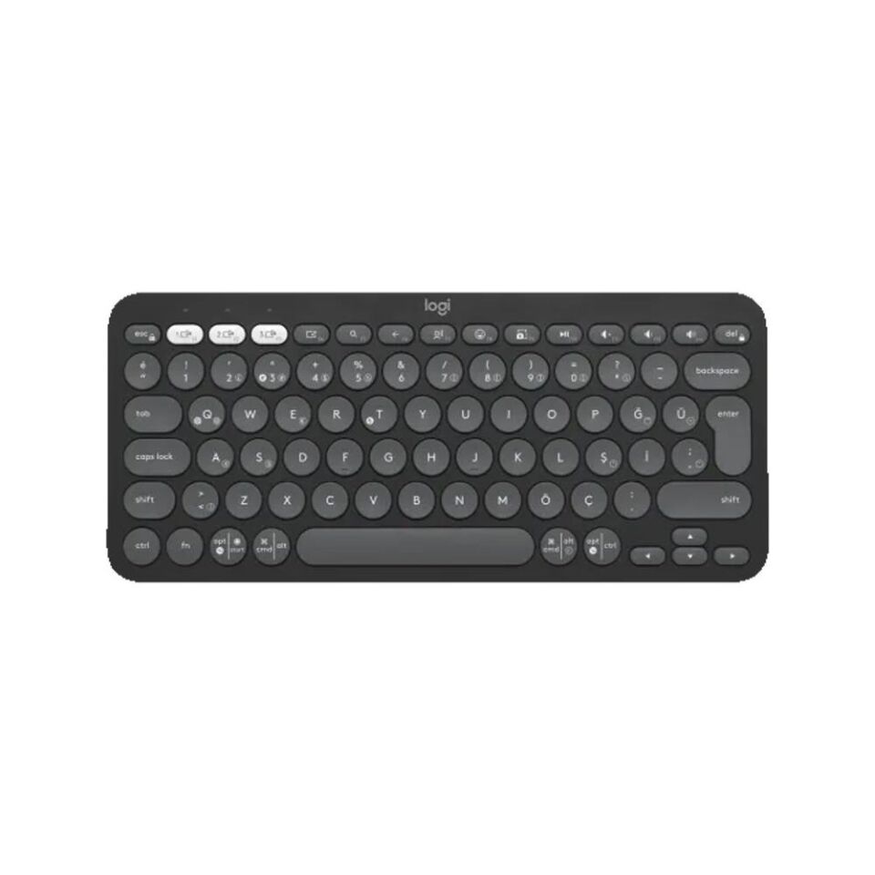 LOGITECH Pebble Keys 2 K380s Bluetooth Q Trk Siyah Klavye (920-011860)