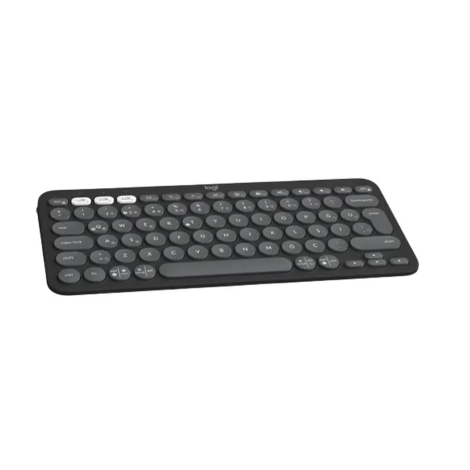 LOGITECH Pebble Keys 2 K380s Bluetooth Q Trk Siyah Klavye (920-011860)
