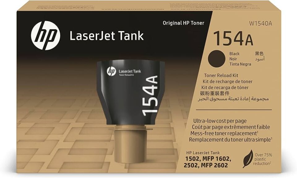 HP 154A Siyah Orijinal LaserJet Tank Toner Dolum Seti (2.500 Sayfa) - W1540A