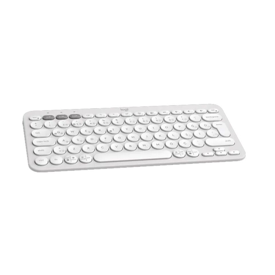 LOGITECH Pebble Keys 2 K380s Bluetooth Q Trk Beyaz Klavye (920-011859)
