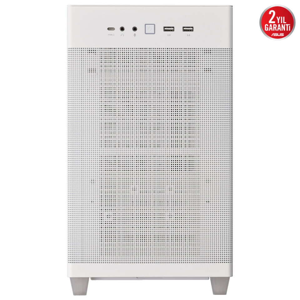 ASUS PRIME AP201 MESH WHITE Gaming Micro-Tower PC Kasası Beyaz / 90DC00G3-B39000