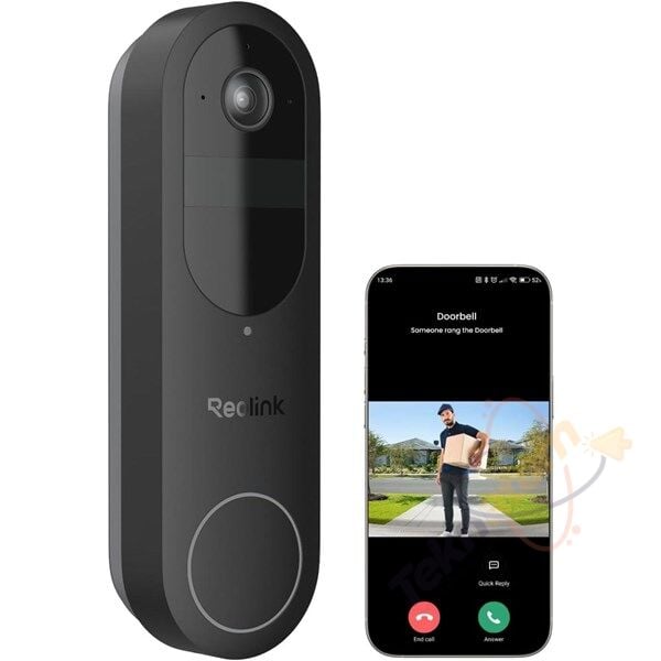 REOLINK 4MP Video Dorbell Bataryalı Kapı Zili IP Kamera PoE