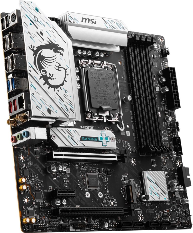 MSI B760M GAMING PLUS WIFI DDR5 HDMI-DP PCIE 4.0 1700p mATX